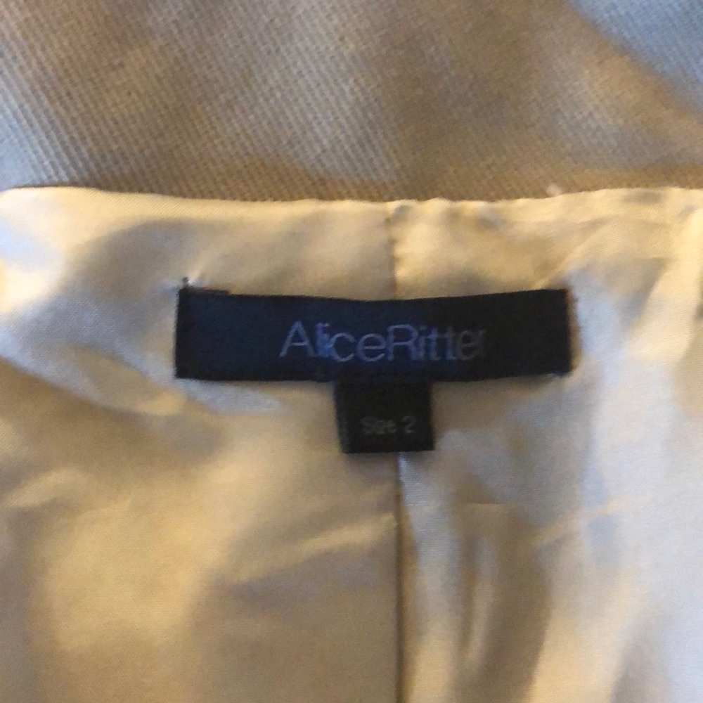 Alice Ritter tan canvas moto jacket - Picture 3 of 6